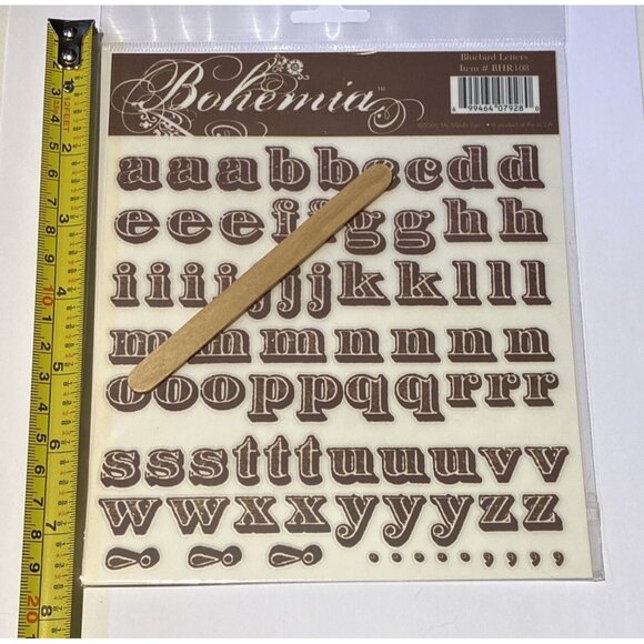 Lot Of 2 MME Rubons My Minds Eye Transfer Bohemia Bluebird New scrapbook journal - Picture 3 of 3